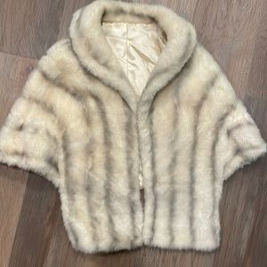 Regina Glenora by Glenoit Faux Fur Wrap Cape